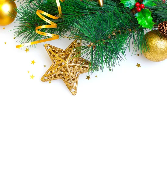 Christmas tree border Stock Picture