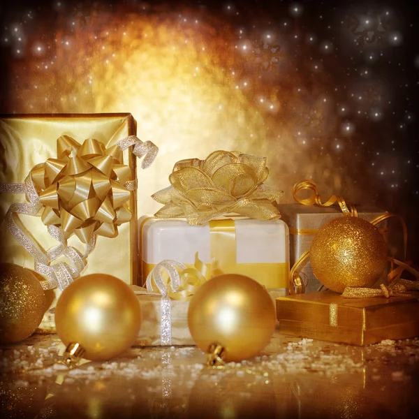 Presentes de Ano Novo — Fotografia de Stock