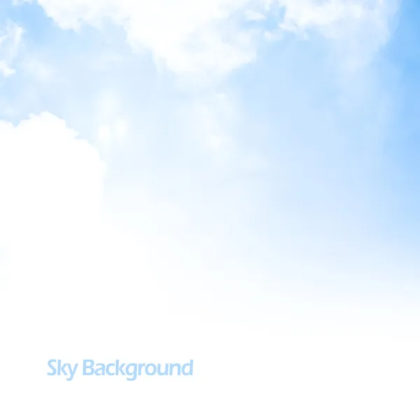 蓝蓝的天空背景边框 — 图库照片