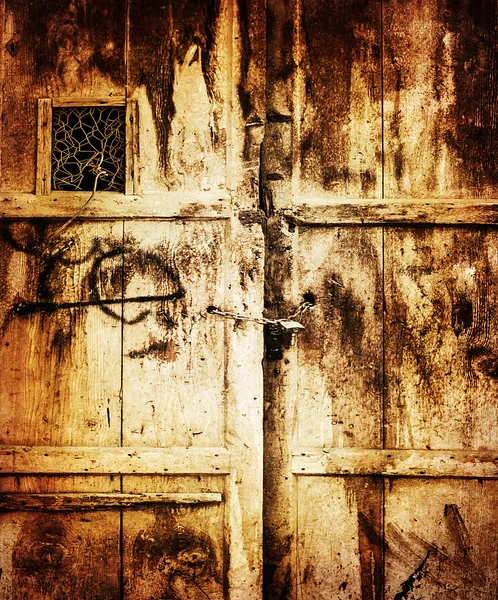 Old wooden door background