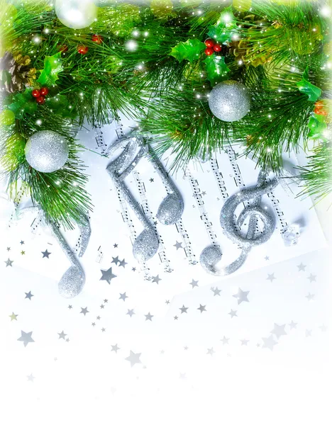 Christmas treble clef — Stock Photo, Image