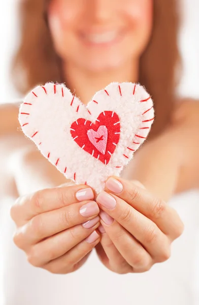 Menina feliz no amor — Fotografia de Stock