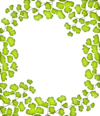 yeşil yaprak çerçeve