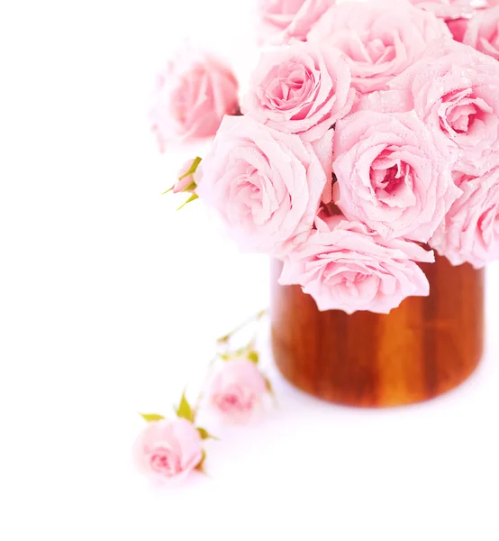 Rosor rosa bukett — Stockfoto
