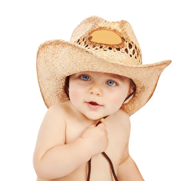 Pequeno cowboy. — Fotografia de Stock