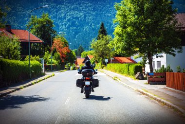 Avusturya touring motosikletçi