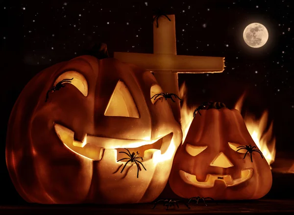 Strašidelný halloween noc — Stock fotografie