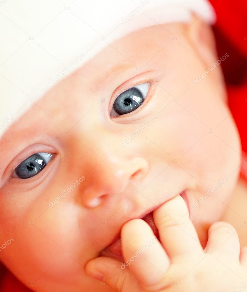 かわいい赤ちゃんの顔 ストック写真 C Anna Om