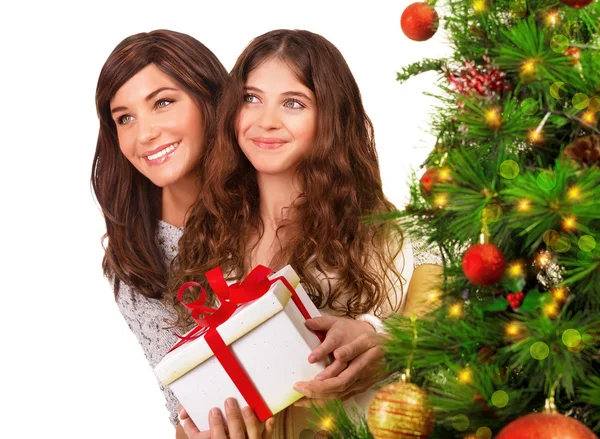 Receive Christmas gift — Stock Photo, Image