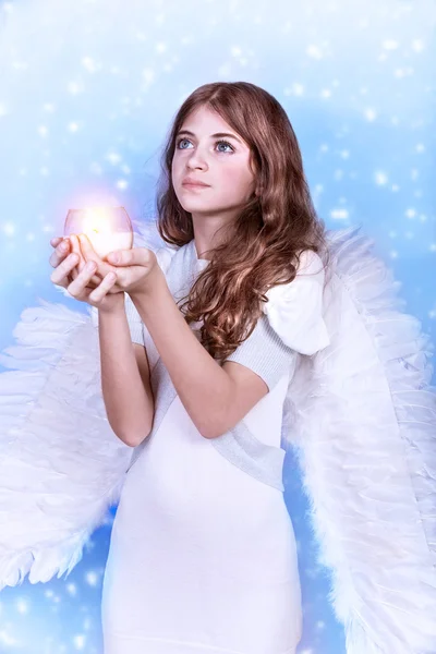 De wens van Kerstmis van een engel — Stockfoto