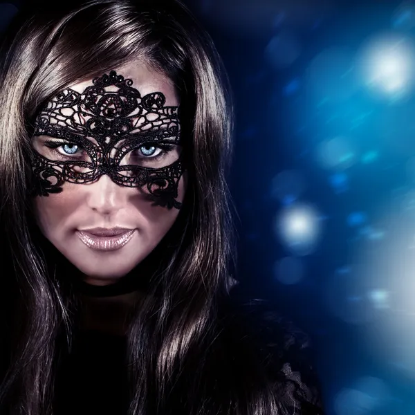 Woman on masquerade — Stock Photo, Image