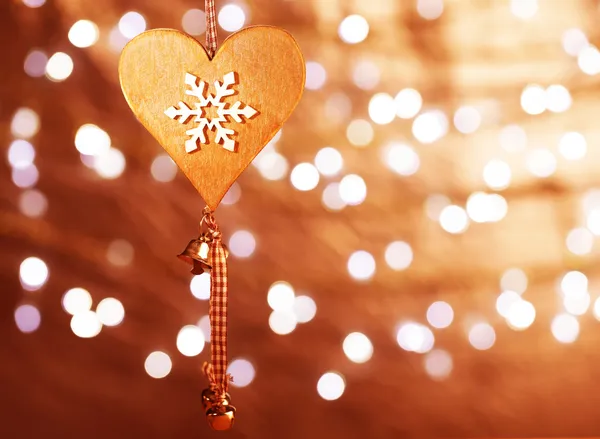 Decoración en forma de corazón Navidad — Foto de Stock