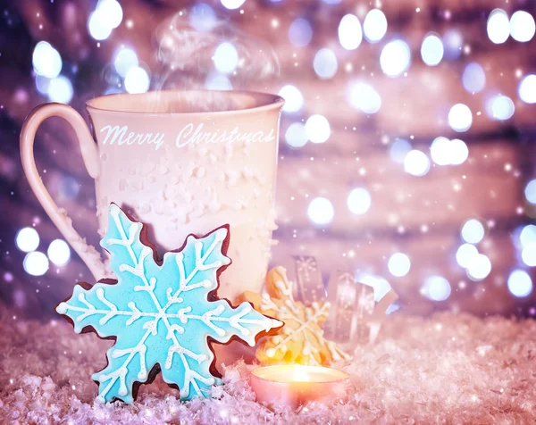 Kerstmis koffie — Stockfoto