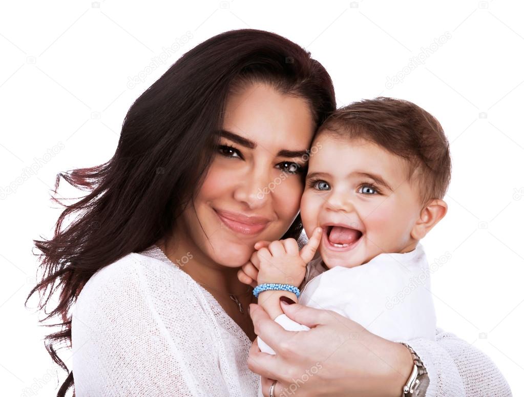 Happy mother with daughter