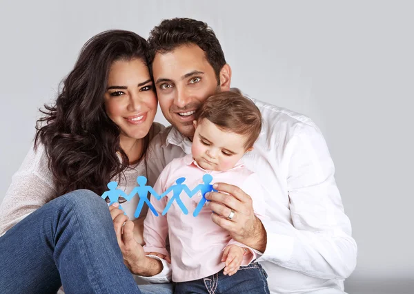 Happy healthy family — Stock Photo, Image