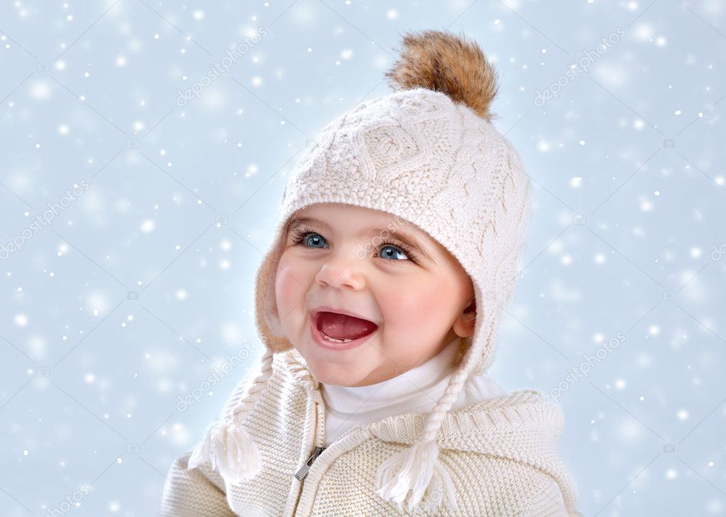 Wintertime baby fashion