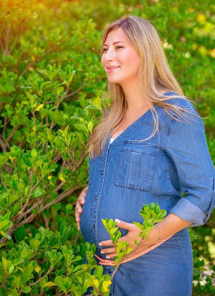 Gelukkige zwangere vrouw — Stockfoto