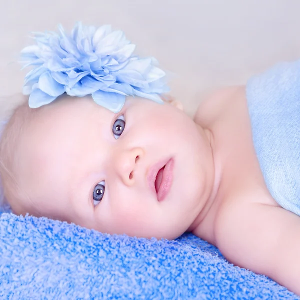 Närbild baby porträtt — Stockfoto