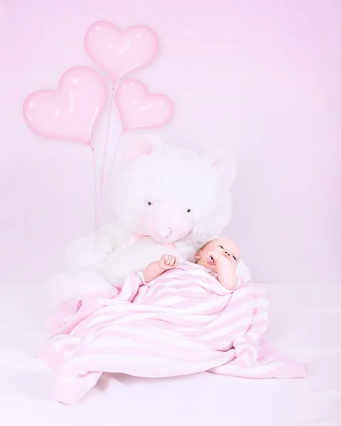 Little baby in bedroom — Stock Photo, Image