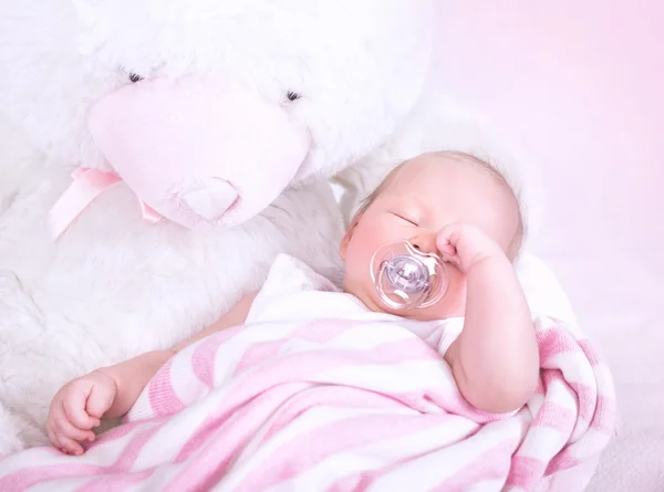 Carino dormire bambino — Foto Stock