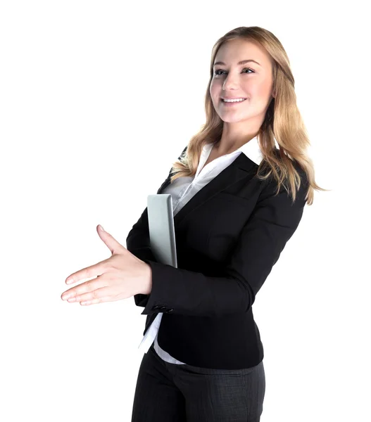 Happy business lady — Stock Photo, Image