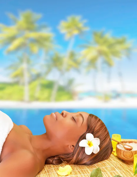 Desfrutando de spa resort — Fotografia de Stock
