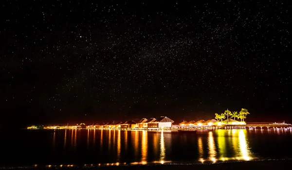 Night on tropical resort — Stock Photo, Image