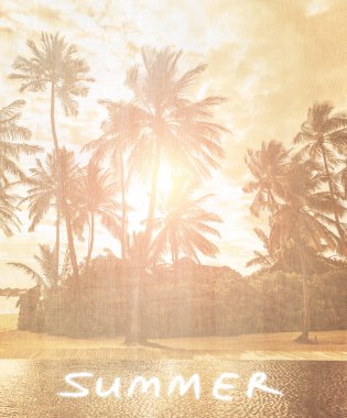 Vintage beach duvar kağıdı