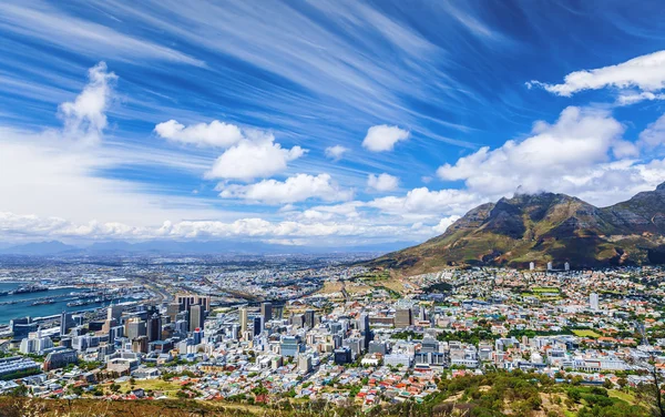 Uitzicht op de stad Kaapstad — Stockfoto