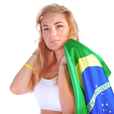 Brezilyalı futbol fan portresi