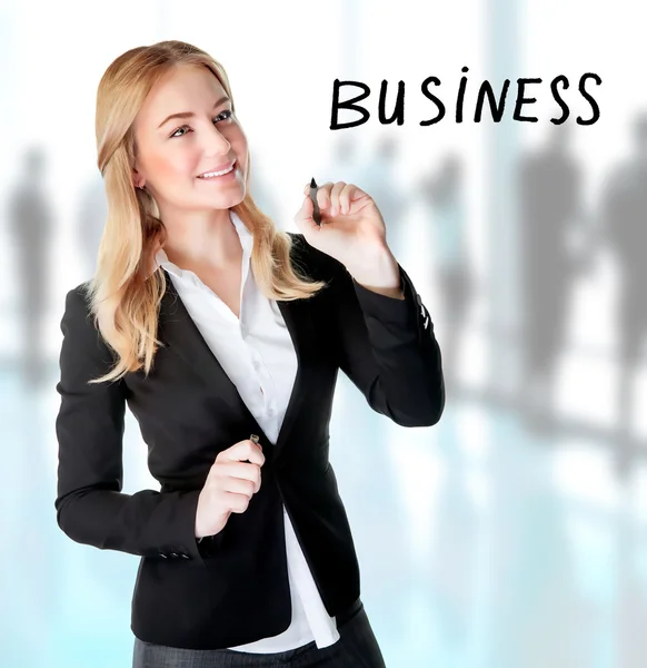 Business woman in the office — Stock Photo, Image