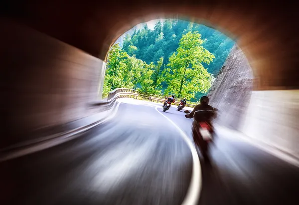 Bikers tur längs Europa — Stockfoto