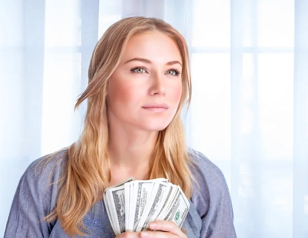 Very rich girl — Stock Photo, Image