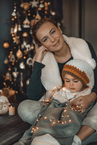 Família se preparando para Chritmas — Fotografia de Stock