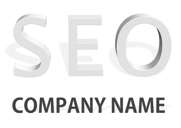 SEO logo společnosti koncept — Stock fotografie