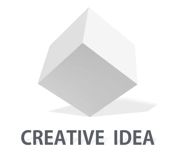 キューブのロゴの図ビジネスアイディア — ストック写真
