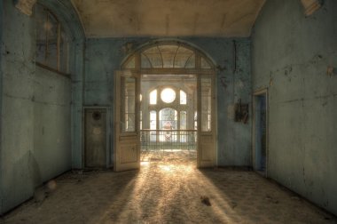 Abandoned hospital in Beelitz clipart