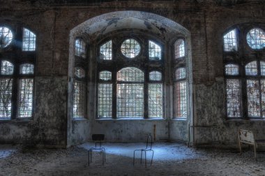 terk edilmiş sanatoryumda eski: beelitz