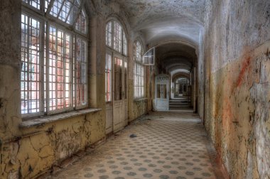 Abandoned Corridor in Beelitz Heilstätten