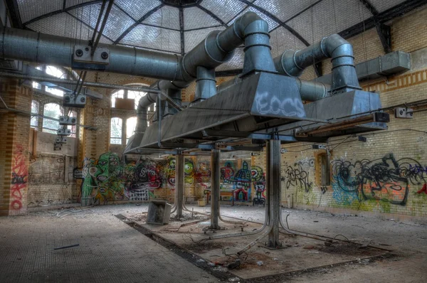 Oude keuken in het sanatorium in beelitz — Stockfoto