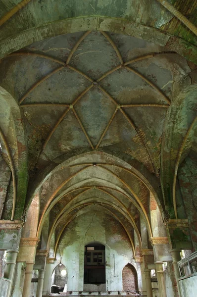 Old ceiling in abandoned church — Stock Photo, Image