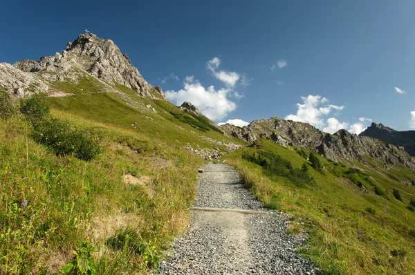 Wandelen in de Alpen — Stockfoto