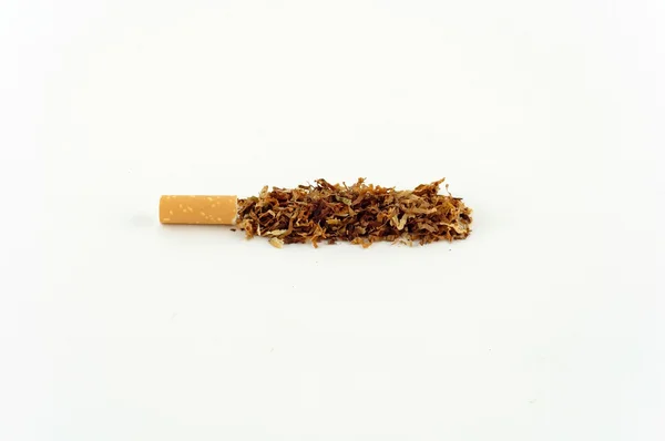 Tobacco of a cigarette — Stock Photo, Image