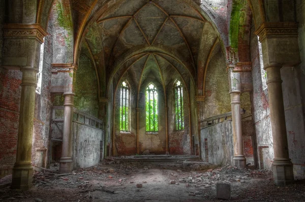 Antiga igreja abandonada na Alemanha Fotografias De Stock Royalty-Free