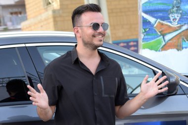 GiFFONI VALLE PİANA - 30 Temmuz 2021: Andrea Sannino Giffoni Film Festivali 50 Plus - 30 Temmuz 2021 Giffoni Valle Piana, İtalya.