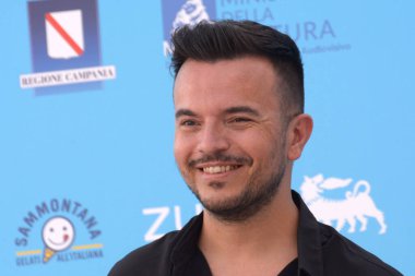 GiFFONI VALLE PİANA - 30 Temmuz 2021: Andrea Sannino Giffoni Film Festivali 50 Plus - 30 Temmuz 2021 Giffoni Valle Piana, İtalya.