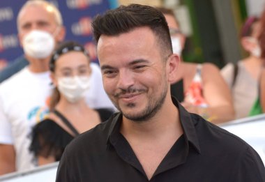 GiFFONI VALLE PİANA - 30 Temmuz 2021: Andrea Sannino Giffoni Film Festivali 50 Plus - 30 Temmuz 2021 Giffoni Valle Piana, İtalya.