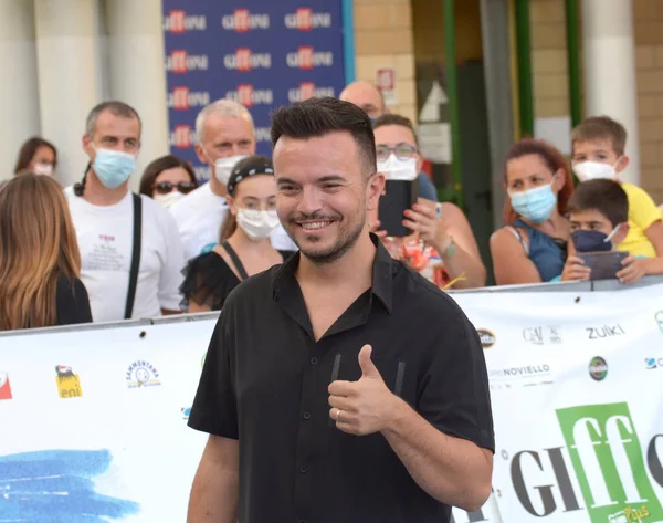 GiFFONI VALLE PİANA - 30 Temmuz 2021: Andrea Sannino Giffoni Film Festivali 50 Plus - 30 Temmuz 2021 Giffoni Valle Piana, İtalya.