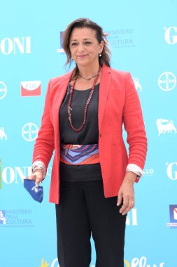 GiFFONI VALLE PİANA - 30 Temmuz 2021: Valeria Fascione Giffoni Film Festivali 50 Plus - 30 Temmuz 2021 Giffoni Valle Piana, İtalya.