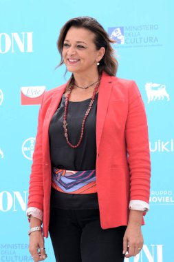 GiFFONI VALLE PİANA - 30 Temmuz 2021: Valeria Fascione Giffoni Film Festivali 50 Plus - 30 Temmuz 2021 Giffoni Valle Piana, İtalya.
